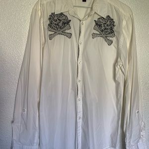It’s white color,large size 100% cotton,G BY GUESS brand shirt.